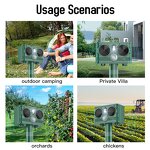 Pest Repeller Manufacturer - Solar Powered Smart Home Sonic for Mice Groundhogs Outdoor