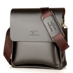 Crossbody Bag Manufacturer - High Quality PU Leather Men's Black Travel with Nylon Lining