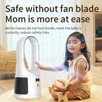Table Fan Manufacturer - 6-Speed Adjustable Bladeless Battery Operated Quiet for Home Office