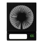 Desk Fan Manufacturer - Mini USB 1200mAh Rechargeable 3 Speed Modes Night Light Compact