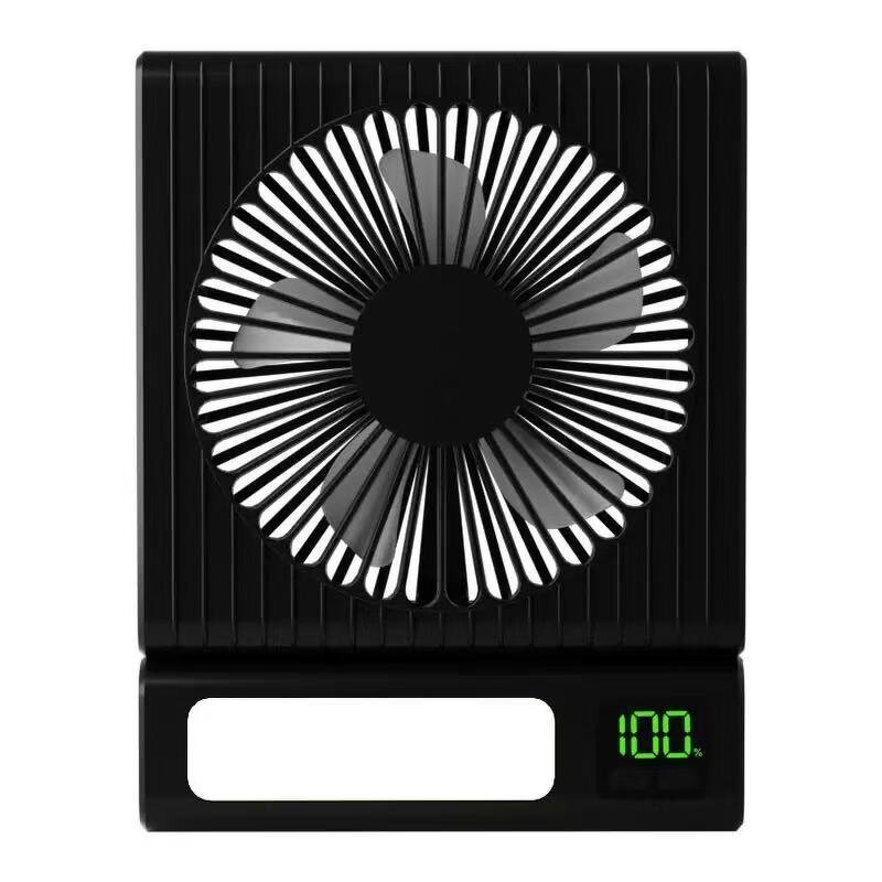 Desk Fan Manufacturer - Mini USB 1200mAh Rechargeable 3 Speed Modes Night Light Compact
