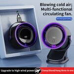 Clip Fan Manufacturer - Versatile Portable LED Lights Rechargeable USB Mini Rotary Four-Speed