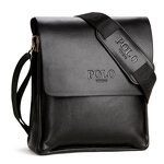 Crossbody Bag Manufacturer - High Quality PU Leather Men's Black Travel with Nylon Lining