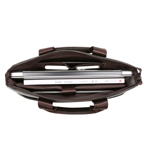 Briefcase Manufacturer - Durable PU Leather Laptop Business Casual Multi-Functional Tote