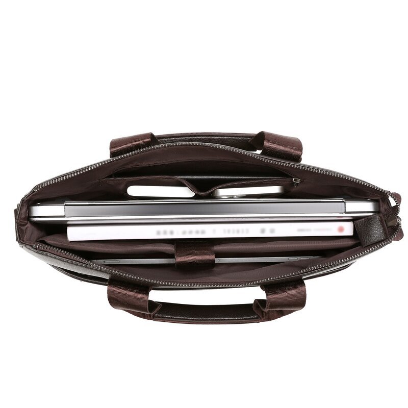 Briefcase Manufacturer - Durable PU Leather Laptop Business Casual Multi-Functional Tote