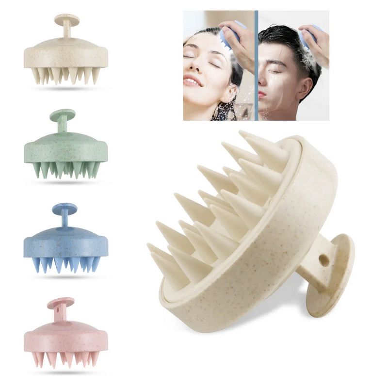 Shampoo Brush Manufacturer - Eco-Friendly Wheat Straw Reduces Hair Fall Improves Circulation