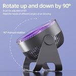 Desk Fan Manufacturer - Personal Table Fan Portable 3 Speeds Strong Airflow 90°Rotate