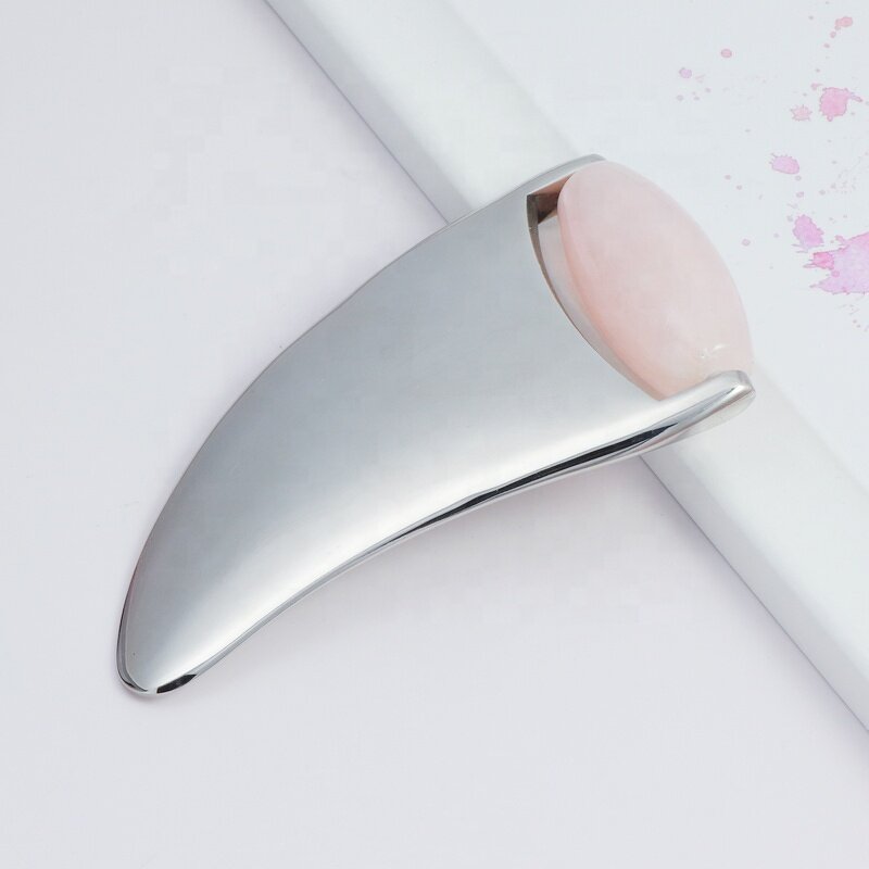 Jade Face Massager - Manufacturer - Ice Stainless Steel Metal Handle Anti Aging Roller