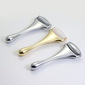 Jade Roller Gua Sha - Manufacturer - Custom Color 100% Natural Rose Quartz 2-in-1