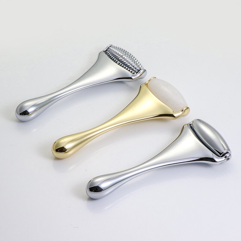 Jade Roller Gua Sha - Manufacturer - Custom Color 100% Natural Rose Quartz 2-in-1