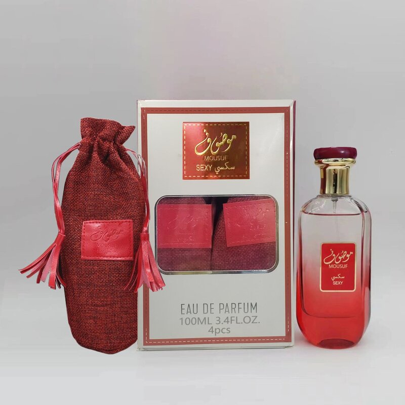Women's Perfume Manufacturer - 100ml Mousuf Long-lasting Red Cloth Bag Arabic Dubai