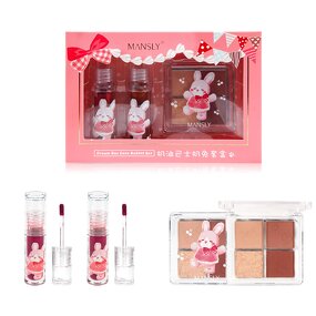 Christmas Bear Lip Glaze Set - Manufacturer - Own Brand Pigment Lip Gloss Supplier Kit Cosmetics