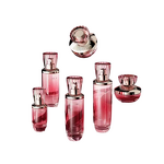 Skincare Set Manufacturer - with 100ml 150ml Pink Transparent Glass Bottles for Lotion