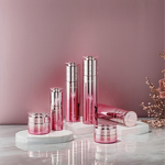 Glass Bottles Manufacturer - Pink Gradient for Premium Face Cream & Lotion OEM Set