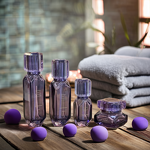Glass Bottles Manufacturer - 100ml 150ml Purple Transparent for Face Cream Spray & OEM