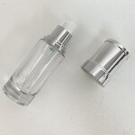 Lotion Bottles Manufacturer - Transparent with Pump Silver Cap 40ml to 120ml Customizable