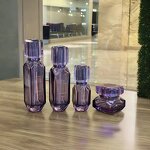 Glass Bottles Manufacturer - 100ml 150ml Purple Transparent for Face Cream Spray & OEM
