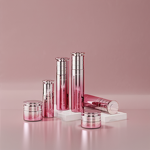 Glass Bottles Manufacturer - Pink Gradient for Premium Face Cream & Lotion OEM Set