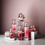 Skincare Set Manufacturer - with 100ml 150ml Pink Transparent Glass Bottles for Lotion