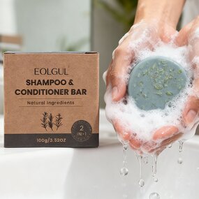 Shampoo Bar Manufacturer - 2-in-1 Handmade with Hyaluronic Acid Smoothing & Clarifying