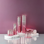 Glass Bottles Manufacturer - Pink Gradient for Premium Face Cream & Lotion OEM Set