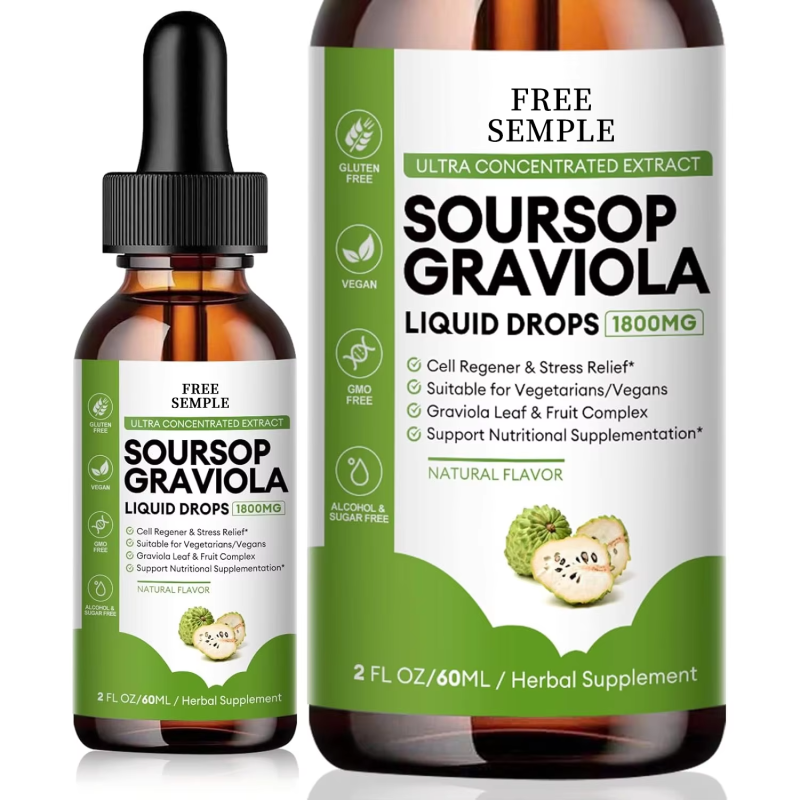 Soursop Liquid Drops Factory - Soursop Graviola Leaves Free Samples Healthcare Herbal Supplements Vitamins Wholesale