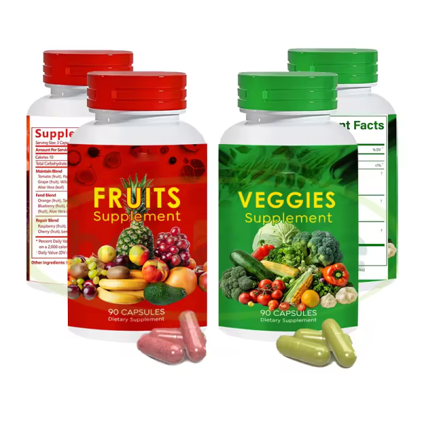 水果蔬菜胶囊生产商-90粒水果蔬菜胶囊日常补充剂维生素膳食纤维