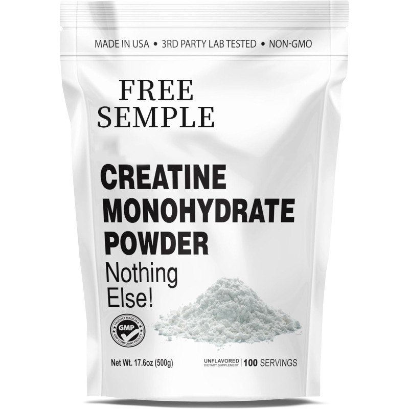 Creatine Powder Factory - Instant Micronized Creatine Powder for Muscle Gain Workout Recovery Clinically Studied