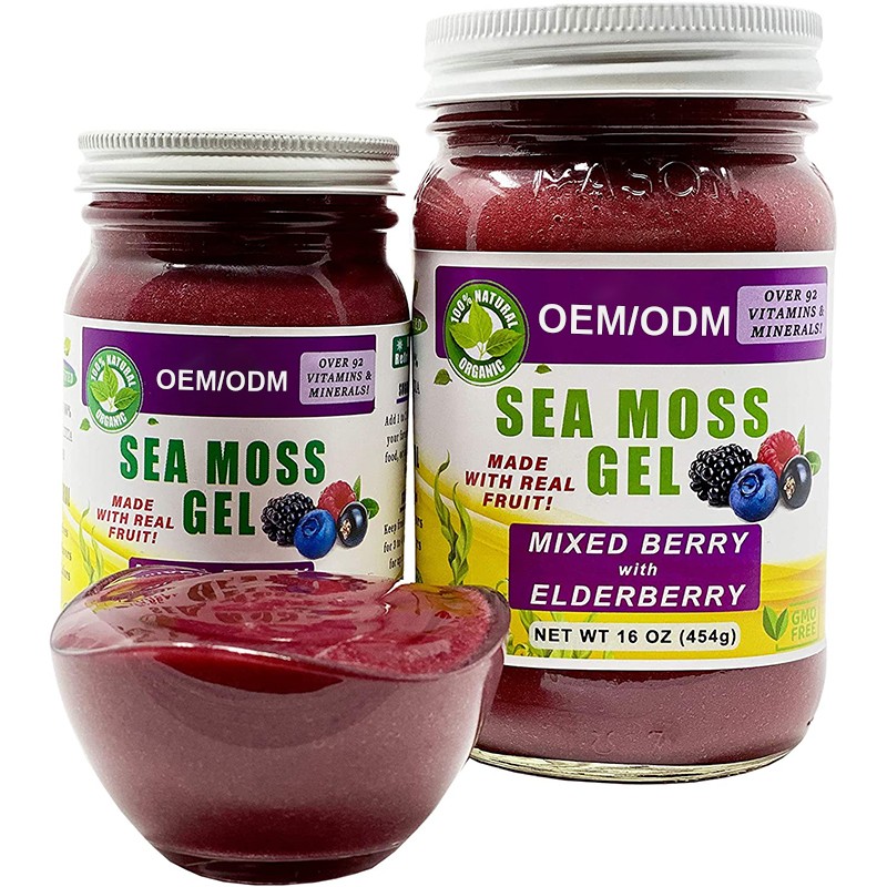 Sea Moss Gel Manufacturer - Pure Gold Sea Moss Raw Organic Sea Moss Irish Moss Gel Private Label