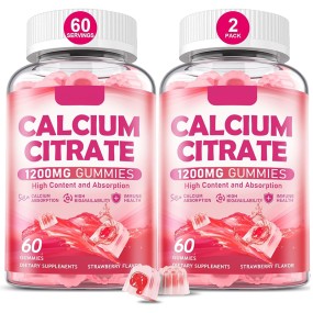 Calcium Gummies Factory - Custom Private Label Calcium Citrate Gummies Calcium Citrate Supplement 1200mg Muscle
