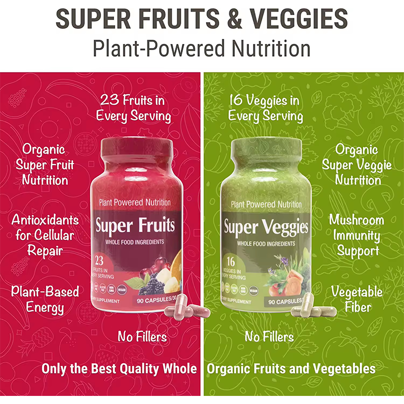 Whole Food Supplement Factory - OEM Private Label Whole Food Supplement Capsules Superfood for Adults Men Kids