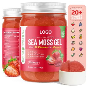 Sea Moss Gel Manufacturer - OEM Private Label Dried Seamoss Without Salt Irish Sea Moss Gel Bottle Packaging Food