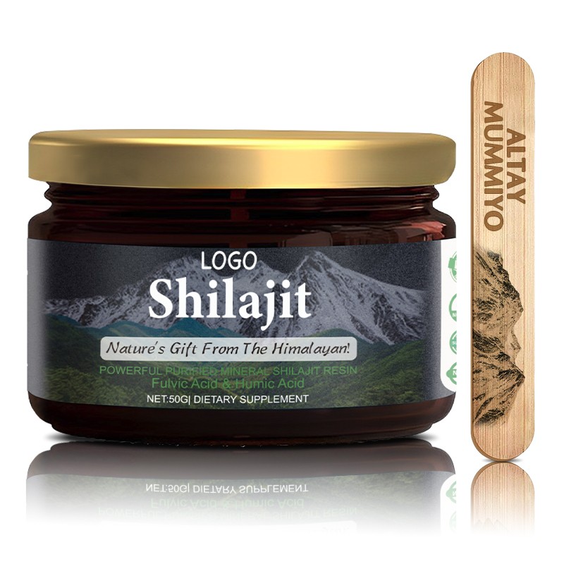 Shilajit Paste Factory - Hot OEM Wholesale Amber Glass Jar Himalayan Natural Shilajit Paste Adult Naturel Bulk