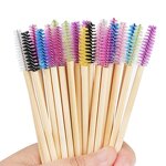 Bamboo Eyebrow Brush - Manufacturer - Disposable Handle Eyelash Mascara Wands Extension Applicator