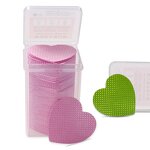 Heart-shaped Nail Pad - Manufacturer - 200pcs/box Hot Sales Eyelash Glue Cleaning Cotton Makeup Remove