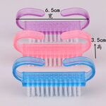 Ox Horn Manicure Brush - Manufacturer - Plastic Small Cleaning Nail Brush for Nail Art Care Makeup