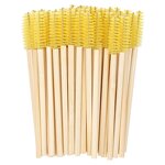 Bamboo Wood Eyelash Brush - Manufacturer - Eco Handle Nylon Hair Mascara Spoolies Factory Wholesale