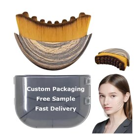 Lymphatic Contour Brush - Manufacturer - Custom Logo Dry Brush Gentle Face Massager Oval Daily Use