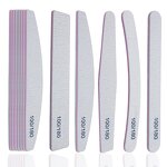 Washable Nail Files - Manufacturer - Factory Wholesale 100/180 Grit Half Moon Square Zebra Sandpaper