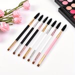Double-ended Eyebrow Brush - Manufacturer - Angled Spoolie Brush for Perfect Eyebrows Makeup Application