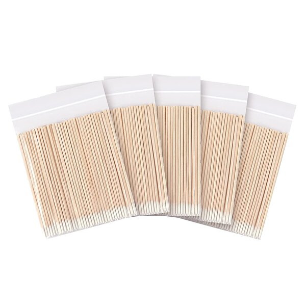 Cotton Swab Buds - Manufacturer - Eyebrow Lips Eyeliner Tattoo Mini Pointed Tip Head Clean Sticks