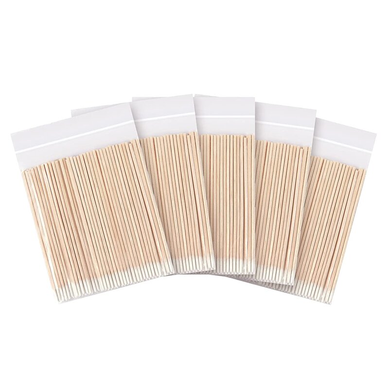 Cotton Swab Buds - Manufacturer - Eyebrow Lips Eyeliner Tattoo Mini Pointed Tip Head Clean Sticks