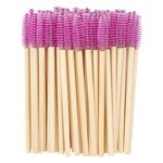 Bamboo Eyelash Brush - Manufacturer - Eco Nylon Hair Mascara Spoolies Beauty Makeup Lash Wands