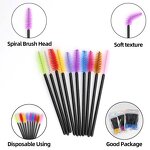 Colorful Eyelash Brushes - Manufacturer - Plastic Nylon Hair Disposable Lash Applicators OEM Mascara Wands