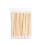 Lip Gloss Applicator - Manufacturer - Eco Bamboo Handle Flocked Angular Disposable Lip Liner Wand