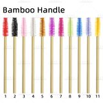 Bamboo Eyebrow Brush - Manufacturer - Disposable Handle Eyelash Mascara Wands Extension Applicator