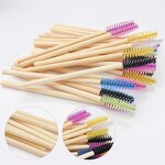 Eco Eyelash Brush - Manufacturer - Disposable One-off Mascara Spoolies 50pcs/pack OEM Factory Price