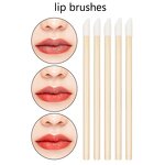 Bamboo Brush Applicators Set - Manufacturer - 100pcs Eyelash Lipgloss Nylon Hair Cosmetic Tools