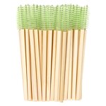 Bamboo Eyelash Brush - Manufacturer - Eco Nylon Hair Mascara Spoolies Beauty Makeup Lash Wands