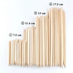 Orange Wood Nail Sticks - Manufacturer - Custom 100 Pcs Double Ended Eco Friendly Cuticle Pusher